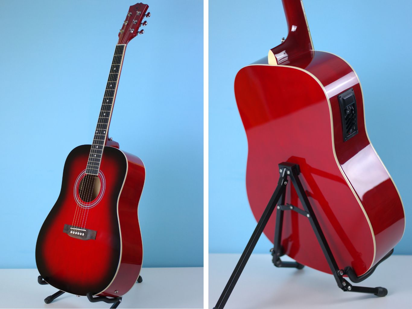 Condorwood AD-200 RB Red Burst gitaros galinė dalis